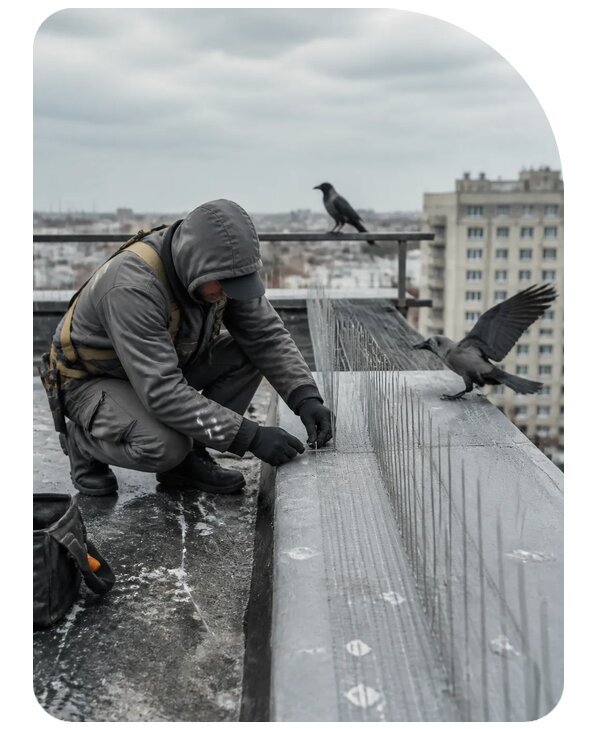 Защита от ворон под ключ в Ессентуках по цене от 5099 р. | Сенат-Ссн